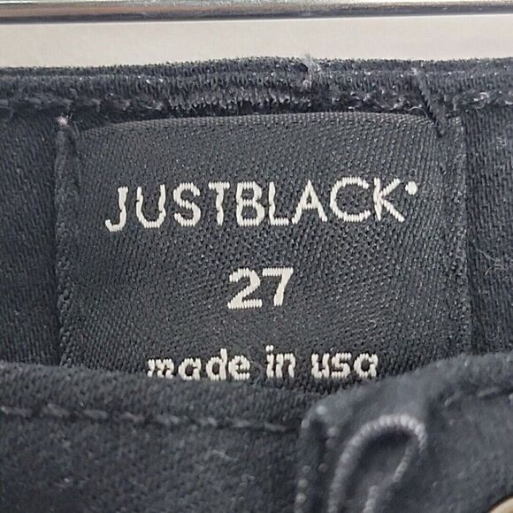 Just Black Women's Skinny Jeans Size 27 USA Dark Wash Black Denim 28x28 - Picture 4 of 9